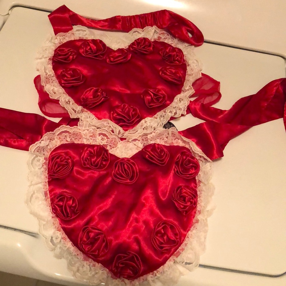 Victoria Secret heart rose lingerie teddy nightie
